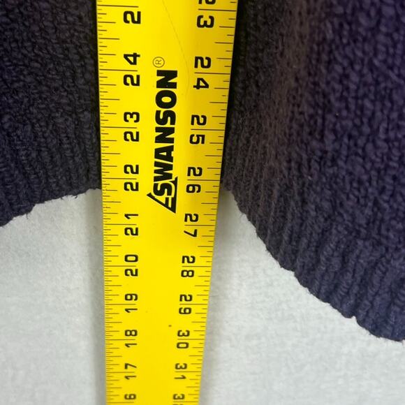 Vintage Talbots Sweater Women's XL Ombre Purple Turtle Neck Textured Thick Knit - Picture 4 of 7